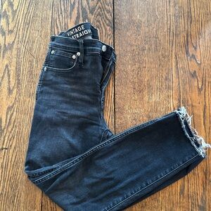 J. Crew Women's Straight Leg Jeans - Dark Blue